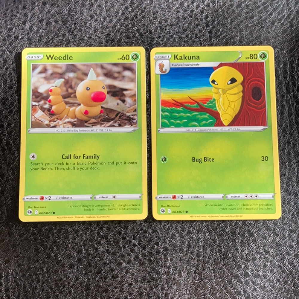 Weedle & Kakuna Pokémon Cards